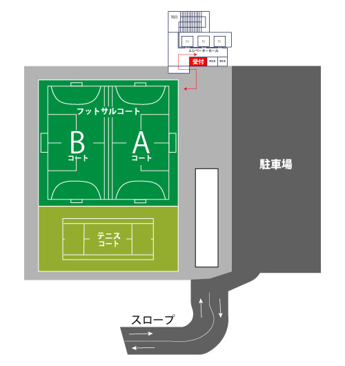 SOLTILO FIELD KASHIWA | ソルティーロフィールド柏の施設MAP